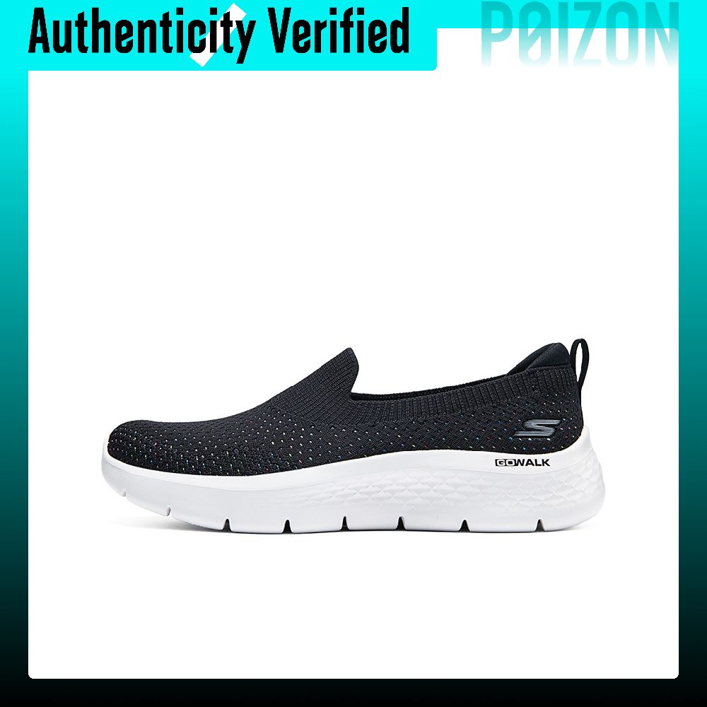 Men'S Shoes Black And White - Skechers Go Walk Fle Mesh, strapazierfähige,