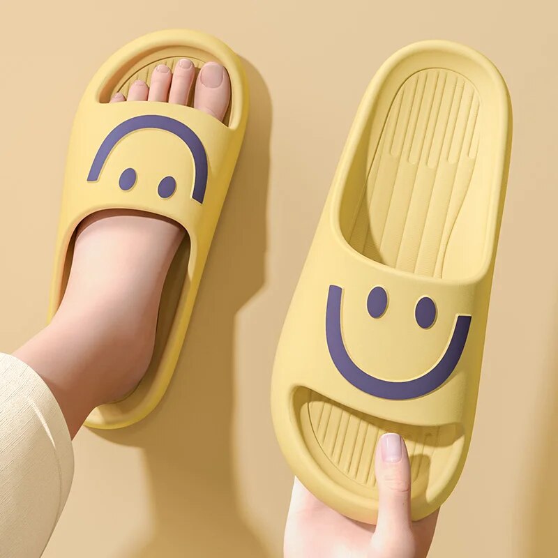 Men'S Shoes To Women'S - Smiley-Cloud-Hausschuhe für Damen und Herren, dicke