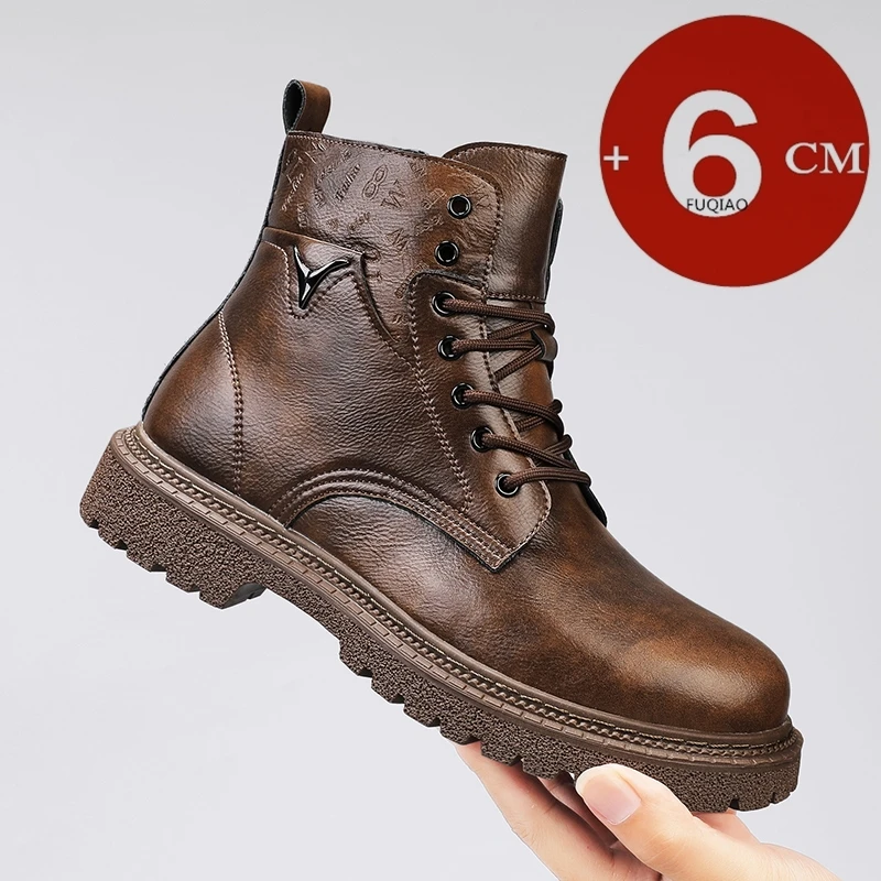 Men Shoes Boots - 6 cm Unsichtbare Höhe Zunehmende Männer