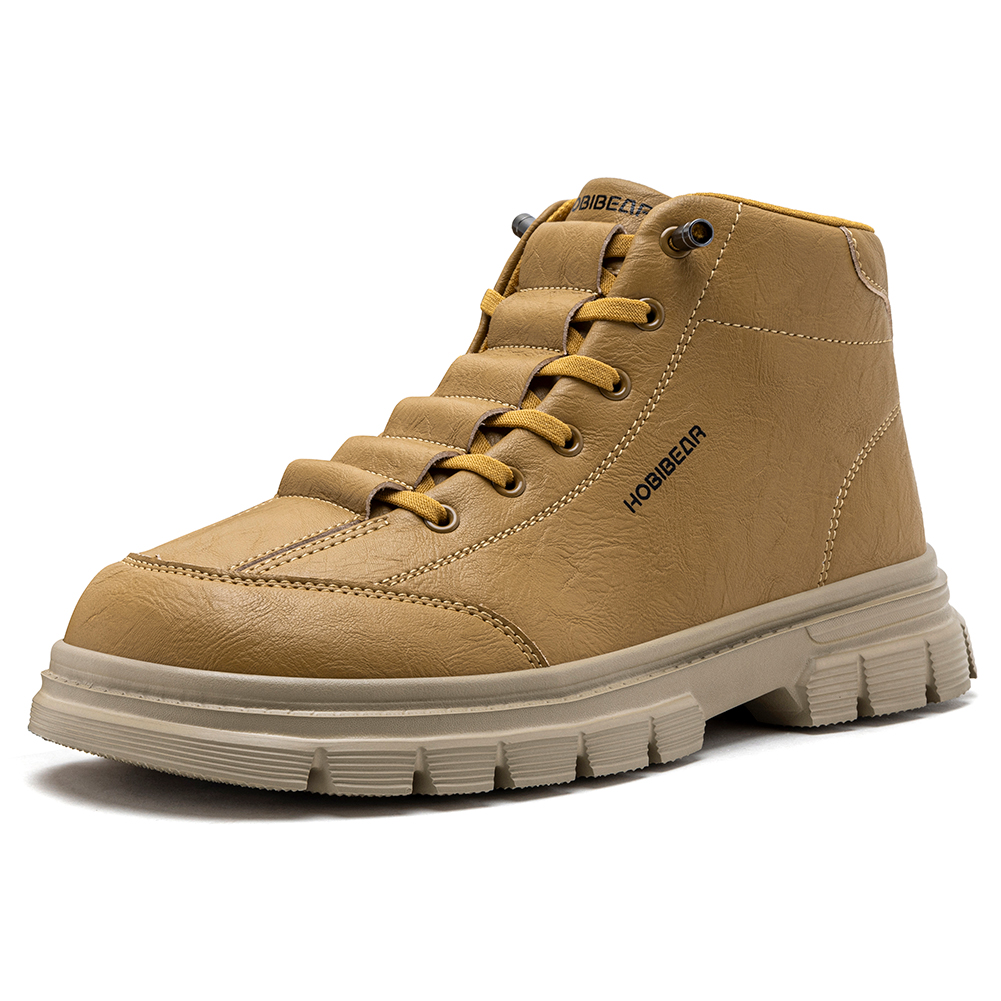 Men Shoes Boots - HOBIBEAR Herren-Stiefeletten mit breiter Zehenbox, Kunstleder,