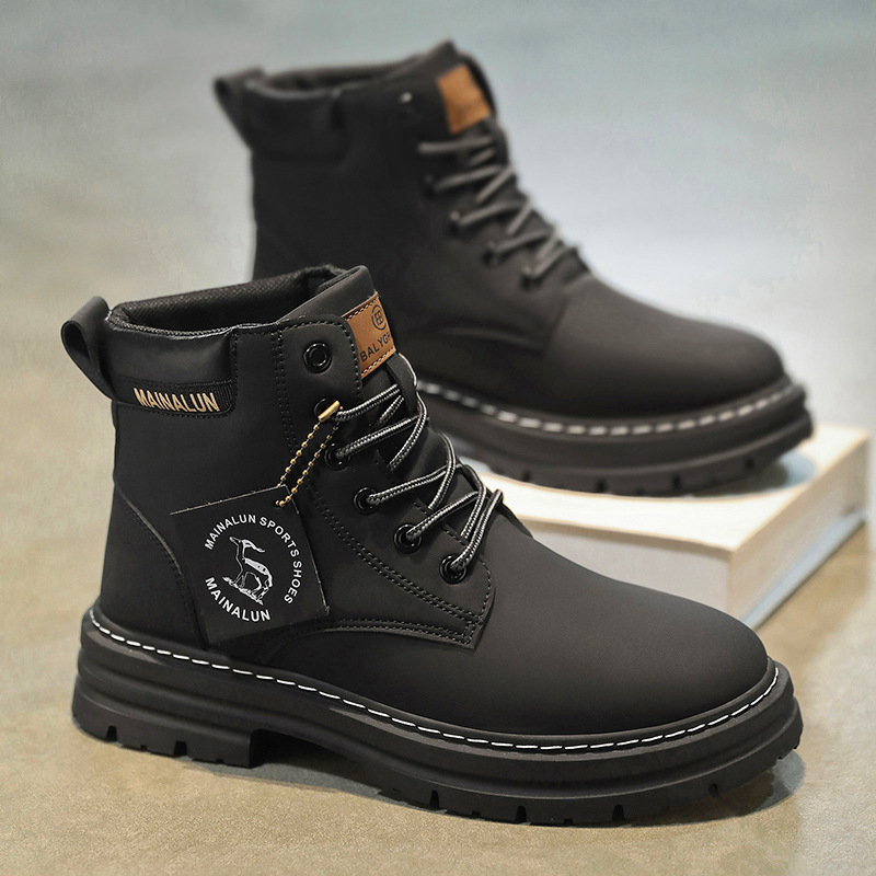 Klassische Herren-High-Top-Sti – Men Shoes Boots Bewertung und Preis