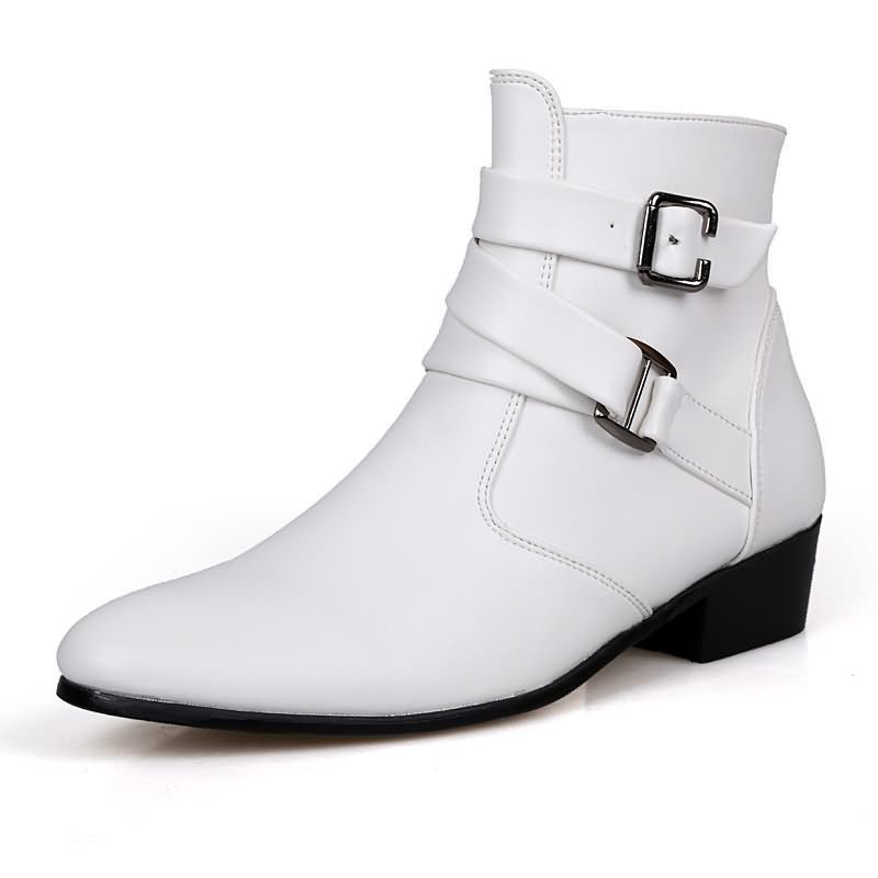 Luxuriöse Herren-Stiefel, Lede – Men'S Shoes Black And White Bewertung und Preis