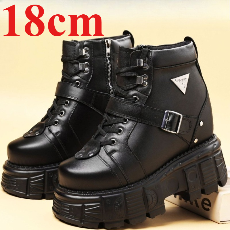 Echte Leder-Motorradstiefel fü – Men Shoes Boots Bewertung und Preis
