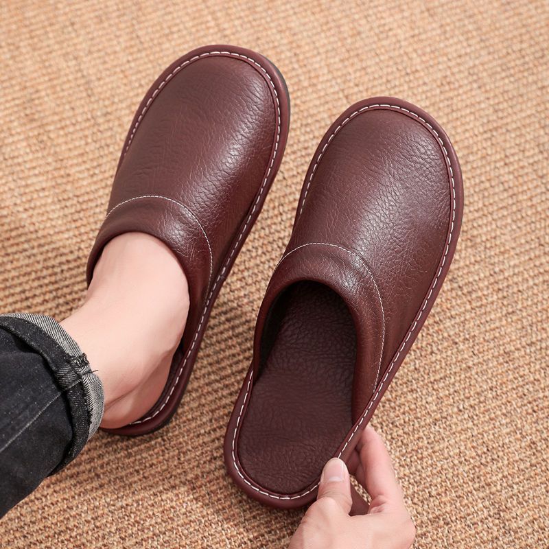 Prägnante Kunstleder-Hausschuh – Men'S Shoes Size 42 In Us Bewertung und Preis