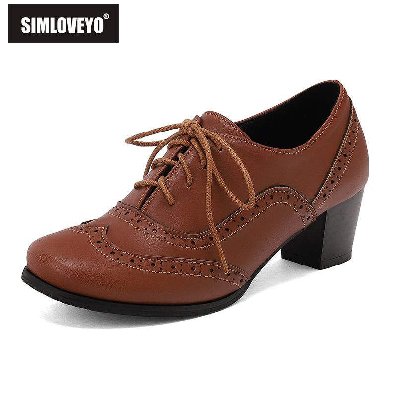 SIMLOVEYO Neue Braun Frauen Pu – Men'S Shoes Size 42 In Us Bewertung und Preis